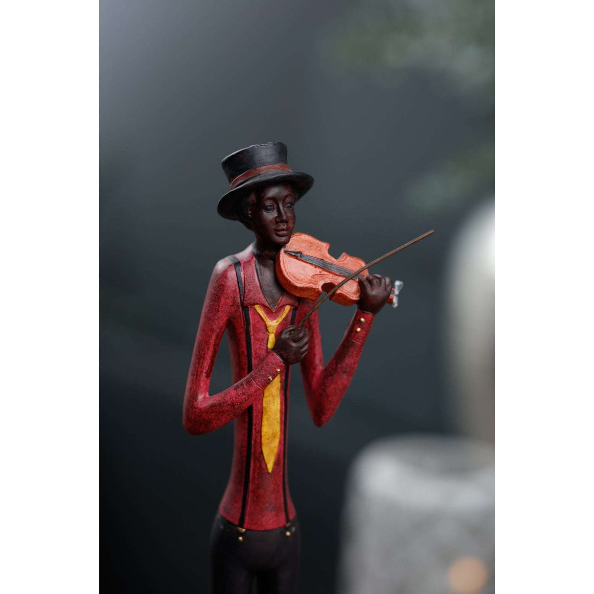 Shades 4 Seasons Jazz Band Violinist Figurine Ornament Shades 4 Seasons
