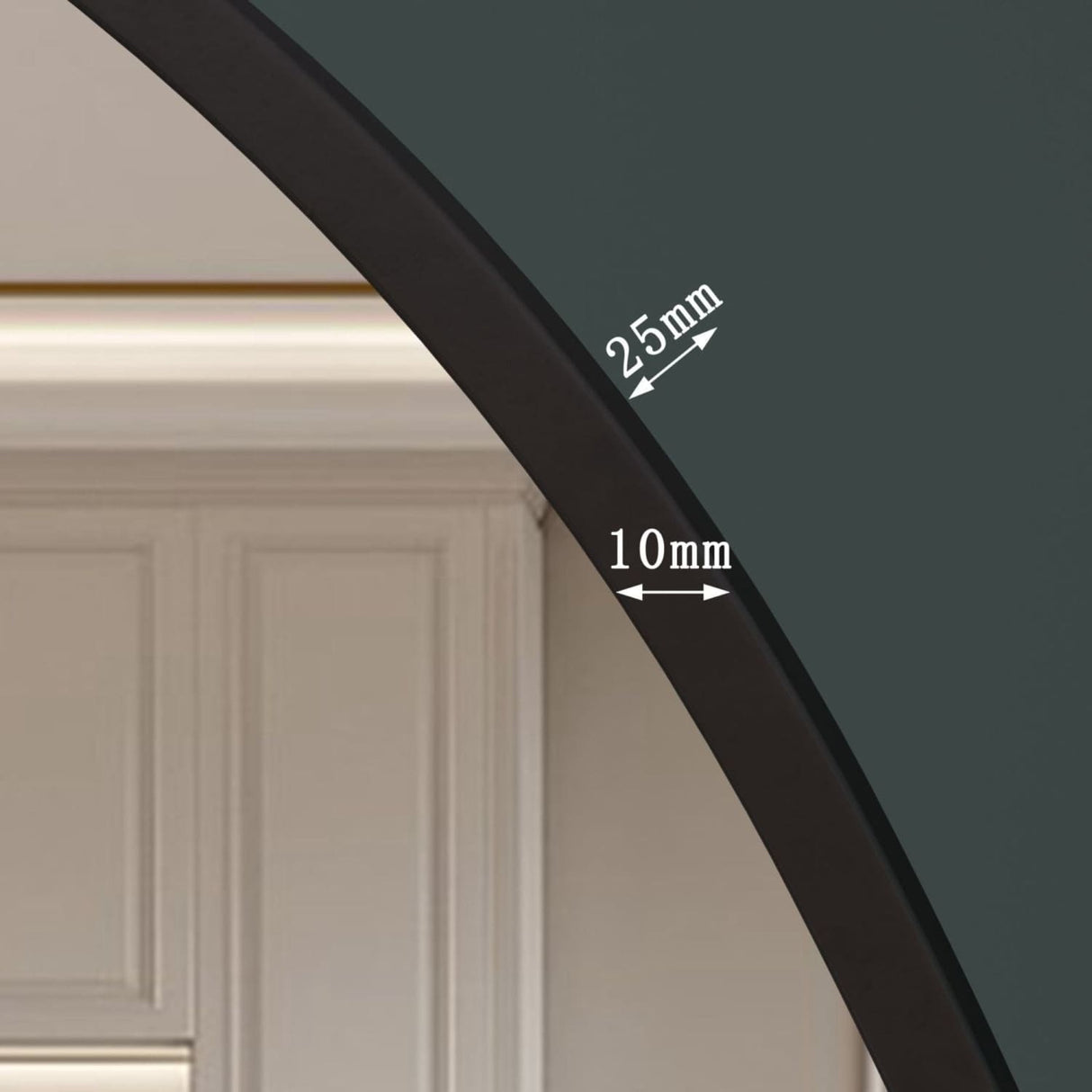 Arched Mirror by Jobu Home with a sleek design and precise measurements for elegant home decor