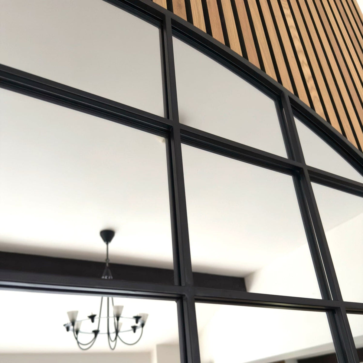 Jobu Home Window Mirror with an elegant black frame and a stylish design for modern interiors