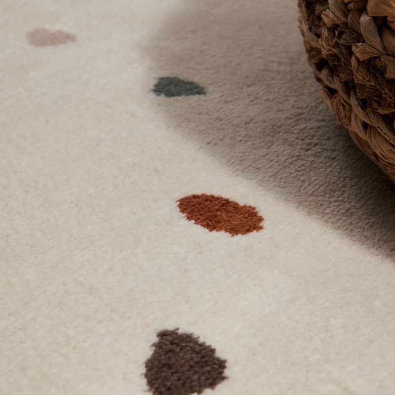 Soft Kids Rug with Colourful Dots Perfect for Playrooms and Bedrooms