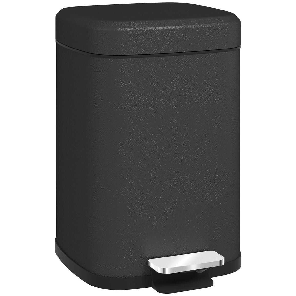 Wise Galleria Black Kitchen Bin with a Pedal for Easy Hands-Free Operation