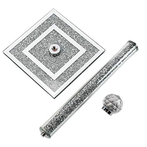 Stylish Kitchen Roll Holder with Sparkling Base and Decorative Knob for Elegant Countertops