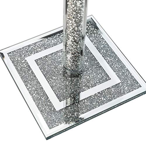 Stylish Kitchen Roll Holder with a Glittery Glass Base for Modern Kitchens