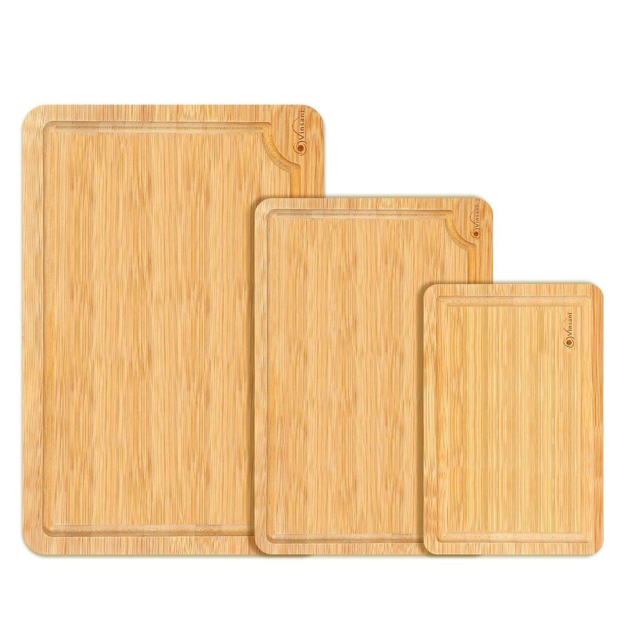 Vinsani Bamboo Chopping Board with Juice Groove Vinsani