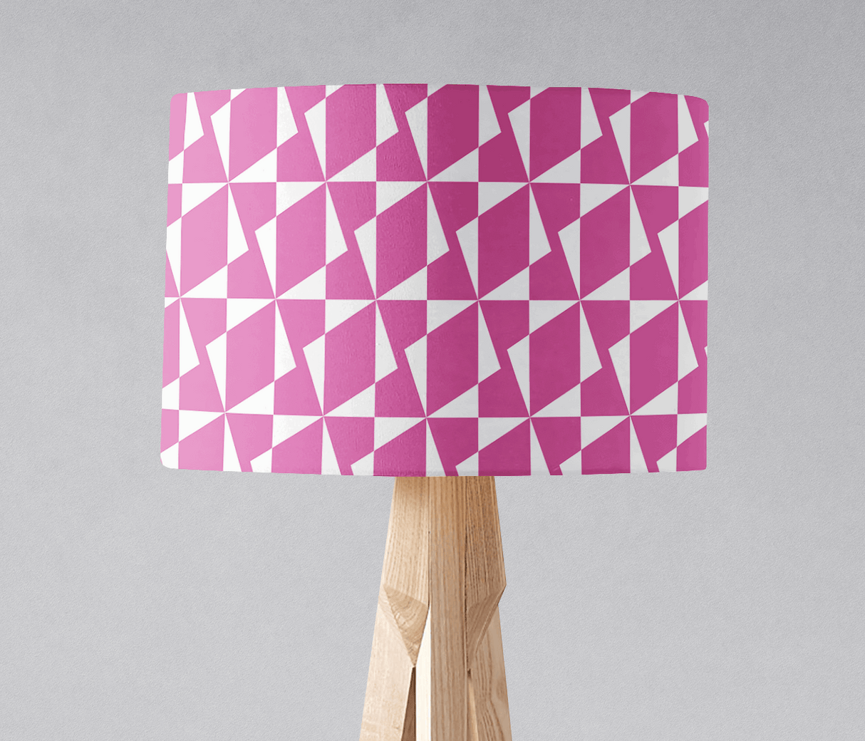 Shadow Bright Pink Geometric Pattern Lampshade for Stylish Home Decor