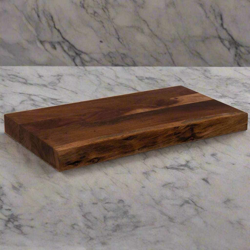 Large Chopping Board with live Edge BROWN ACACIA Shades 4 Seasons