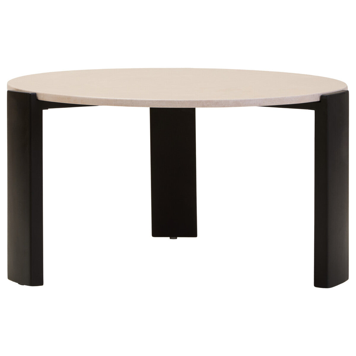 Palermo Round Cream Marble Top Large Coffee Table Orsina