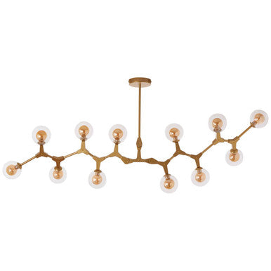 Abira 12 Arm Gold Finish Pendant Light Orsina