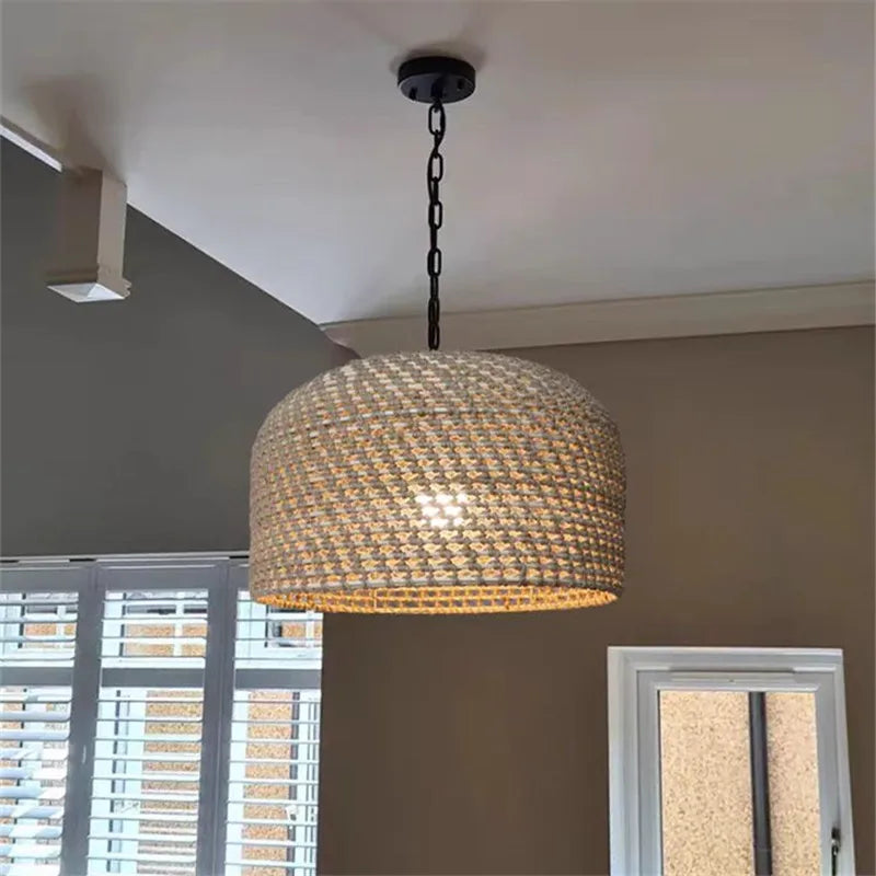 Nisu Home Light Pendant in a woven design, perfect for modern home decor and enhancing any room's ambiance