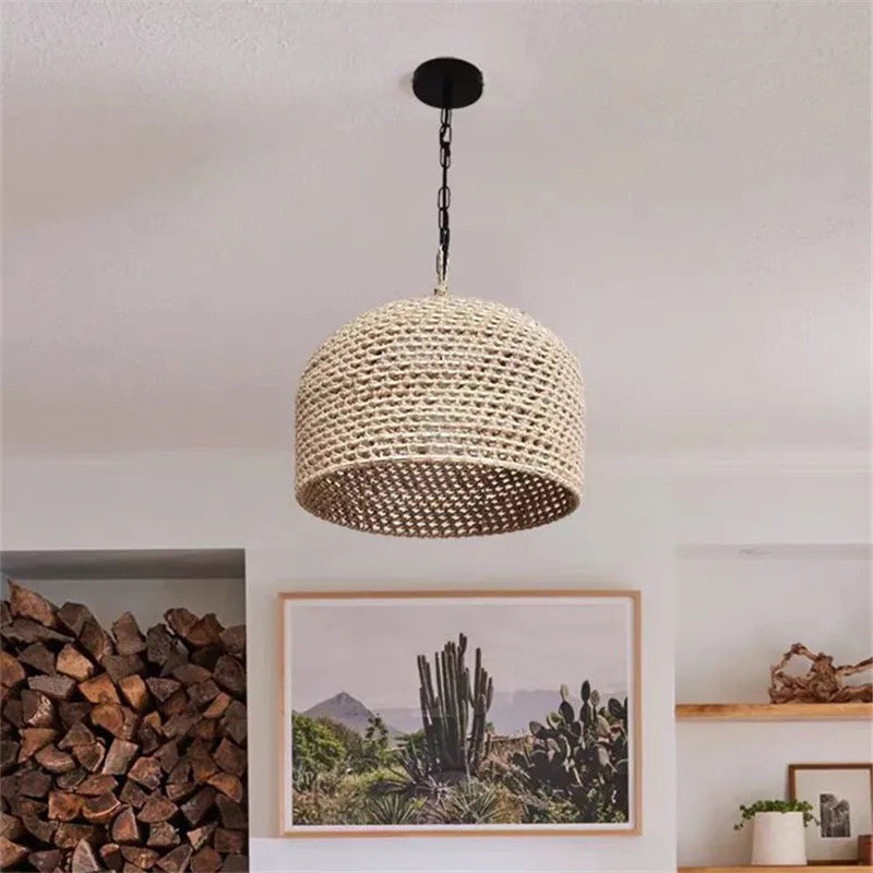 Nisu Home Light Pendant in Woven Design, Perfect for Modern Home Decor