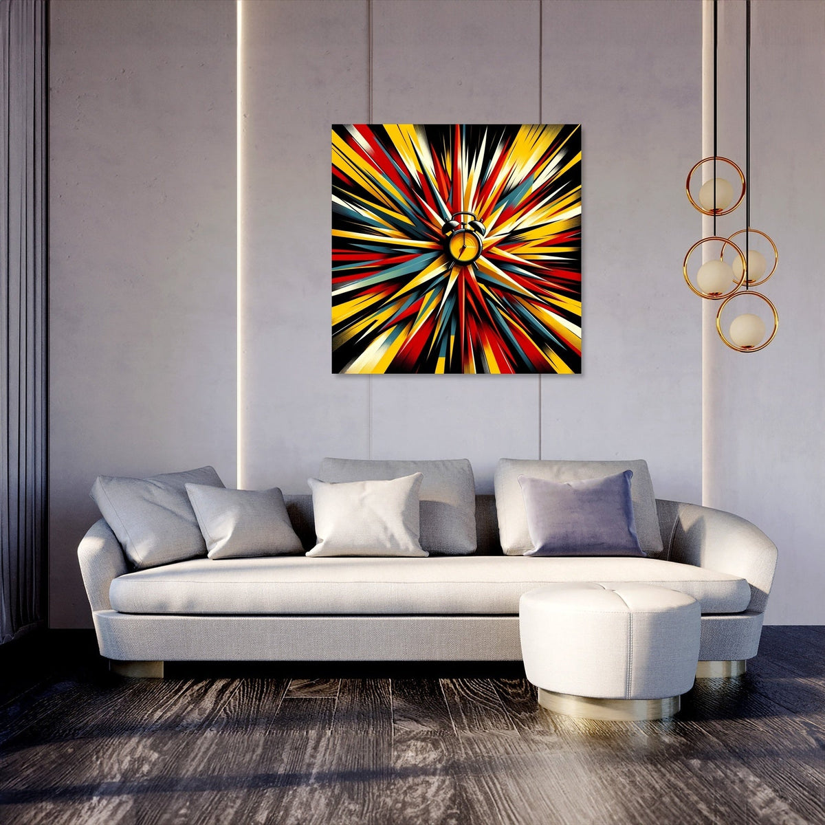 Vibrant Wall Art Canvas featuring bold colours, perfect for modern living room decor