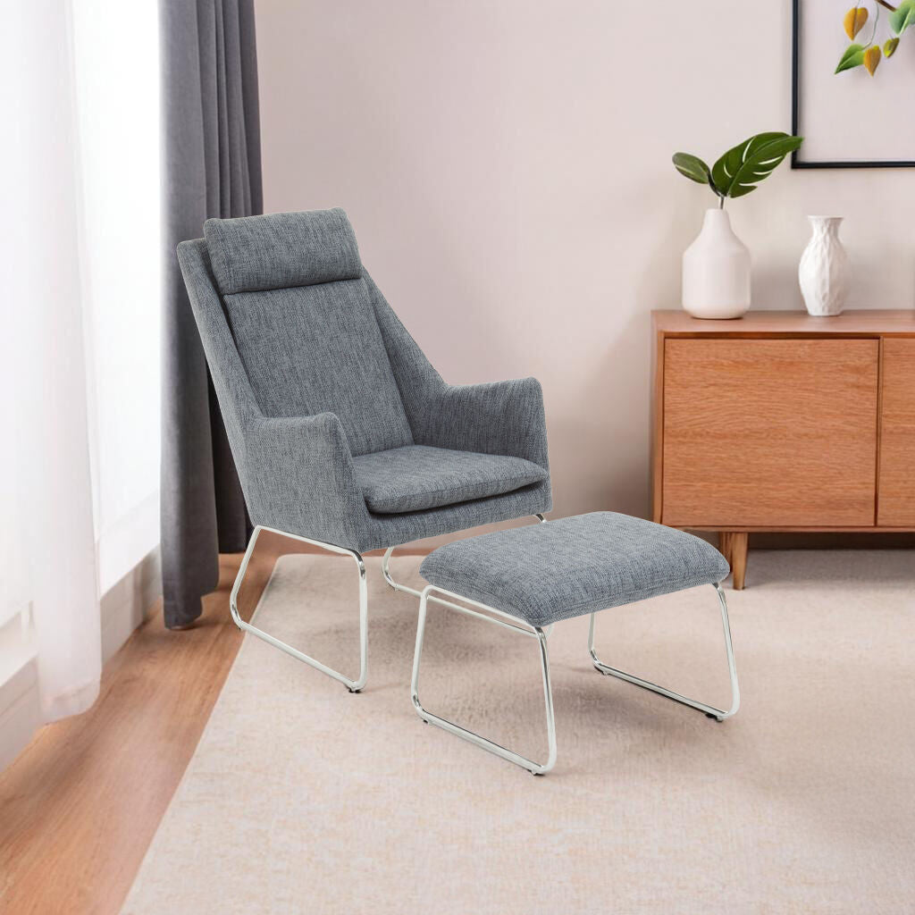 Orsina Lounge Chair with Contemporary Design and Comfortable Upholstery in a Modern Living Room Setting
