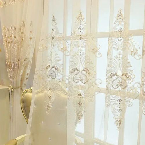Elegant Voile Tulle Curtain - Translucent Shading for Home or Office N/A