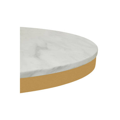 Azalea Round Marble Dining Table With Gold Base Orsina