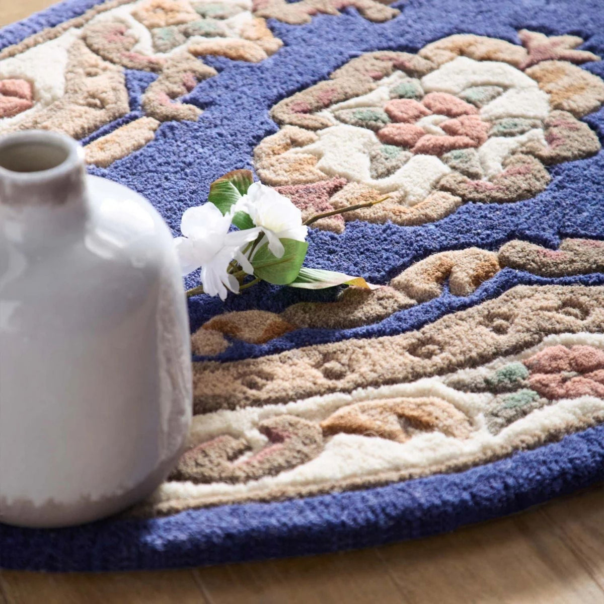 Medallion Rug in vibrant colours with intricate detailing, perfect for enhancing any living space