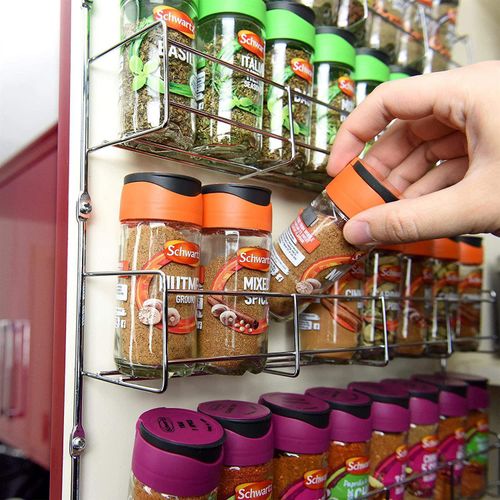Vinsani Wall-Mounted Spice Rack for Easy Storage Vinsani