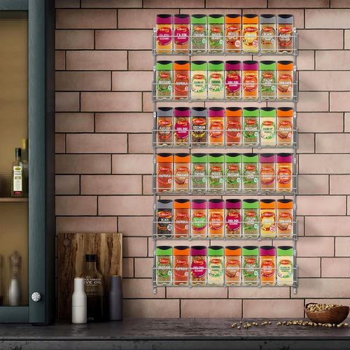 Vinsani Wall-Mounted Spice Rack for Easy Storage Vinsani