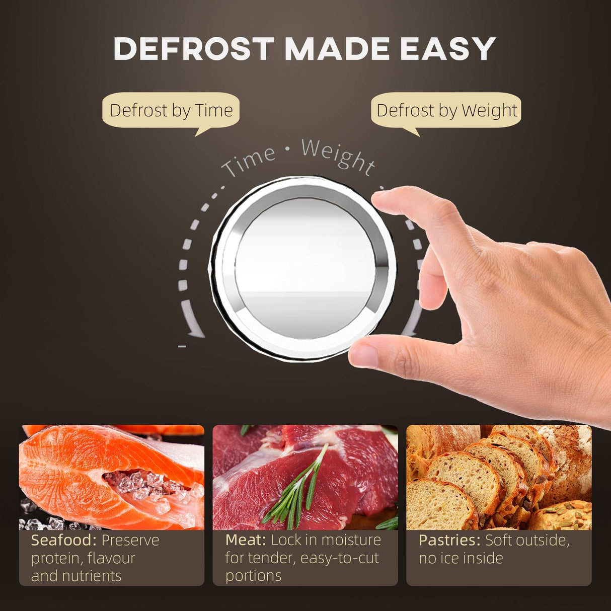 HOMCOM 23L 800W Microwave Oven with Digital Display, Auto Cook, Black HOMCOM