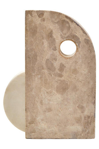 Contemporary Marble Sculpture by Orsina with a Unique Abstract Design and Earthy Tones