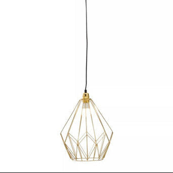 Orsina Pendant Light in gold geometric design, ideal for modern home decor