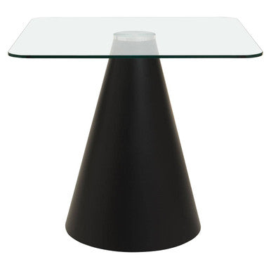 Azalea Square Clear Glass Top Dining Table Orsina