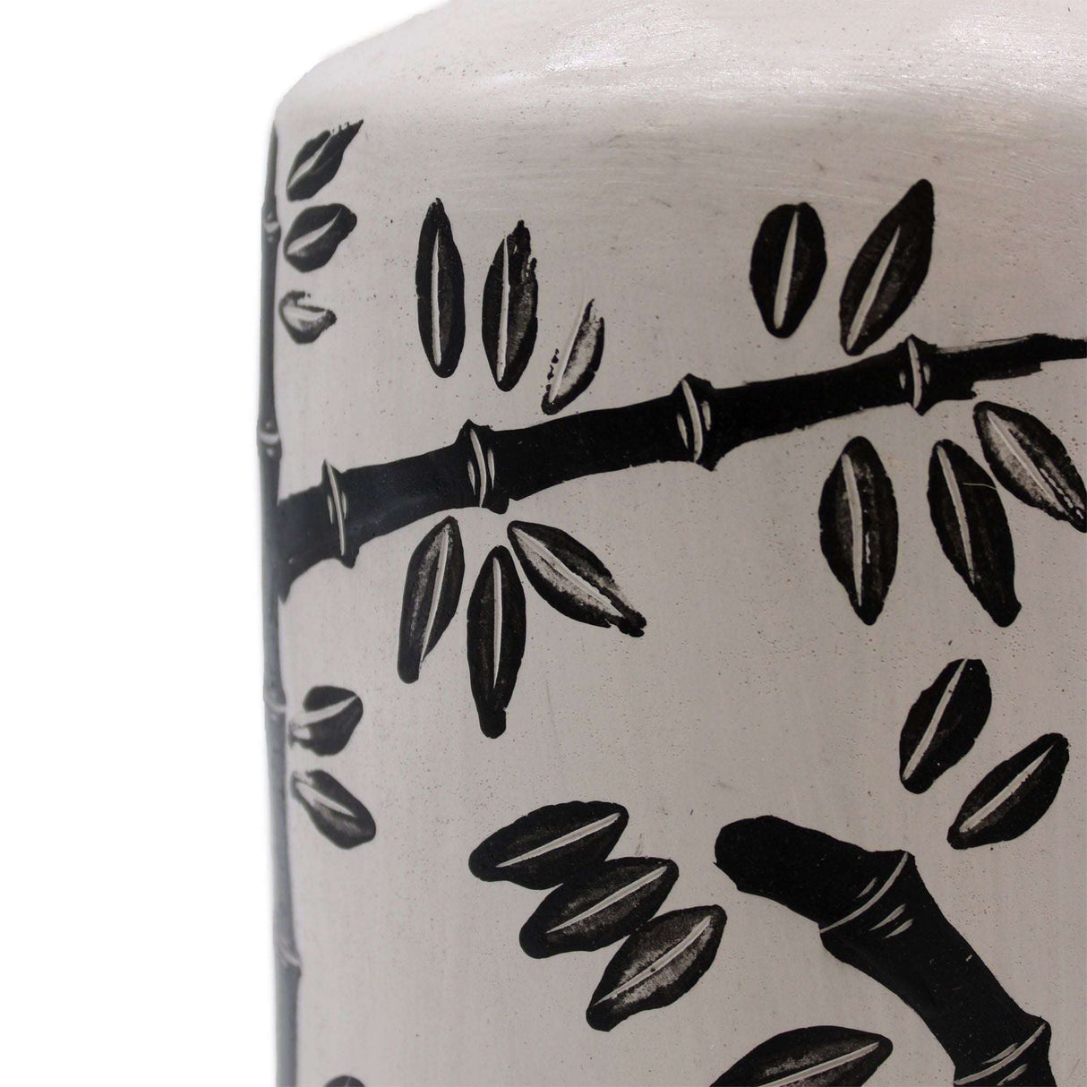 Bamboo Motif Straight Vase - Natural AW-Dropship