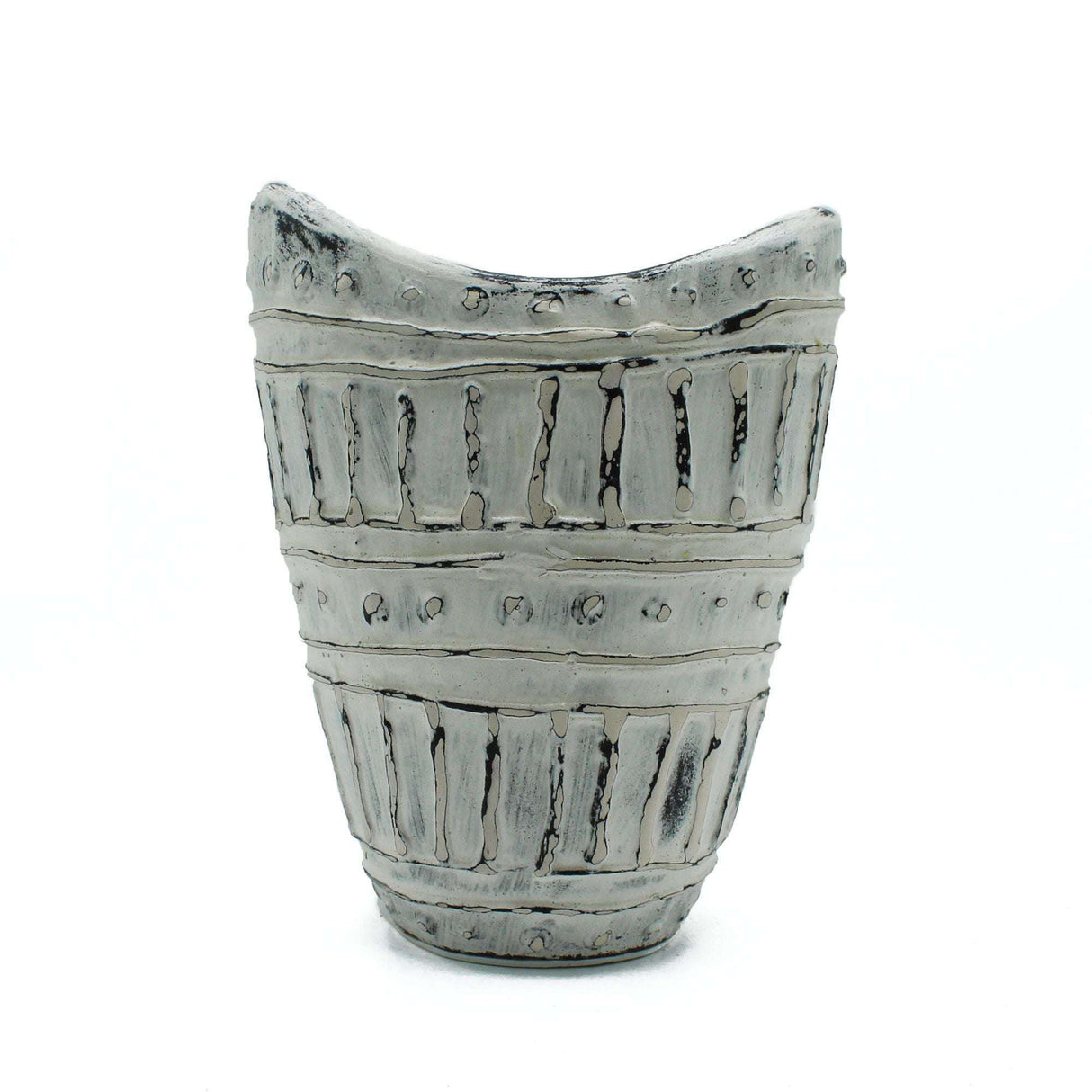 Shades 4 Seasons Neck Shaped Vase - Balinese Ceramic Decor AW-Dropship