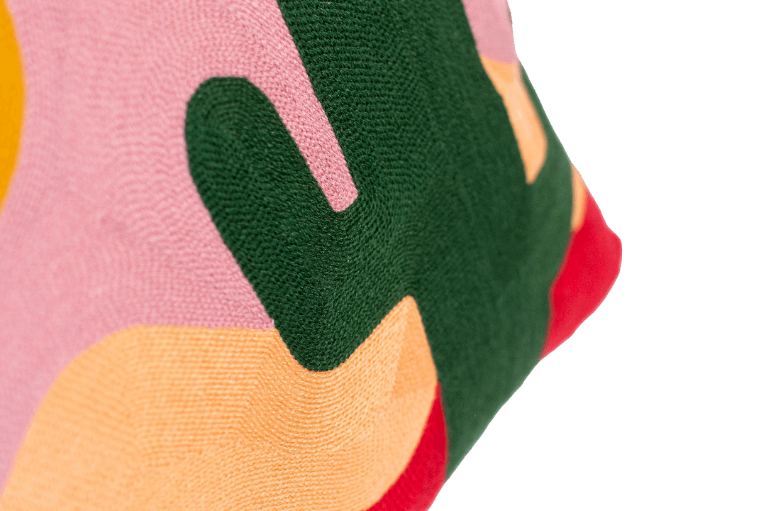 The Pillow Drop Needlepoint Cushion Tulum Design The Pillow Drop