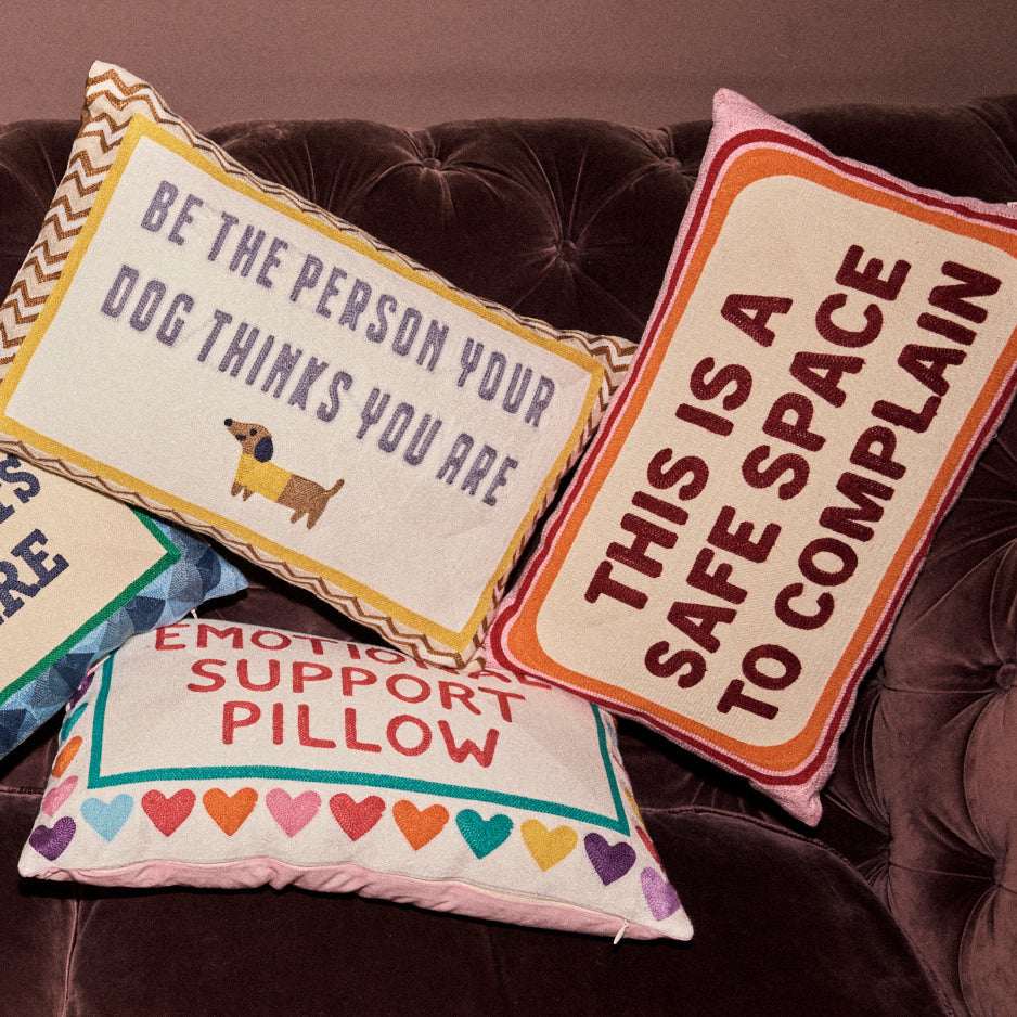 Be The Person Your Dog Thinks You Are Needlepoint Cushion The Pillow Drop