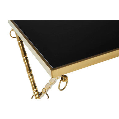 Arezzo Gold and Black Set Of 2 Nesting Tables Orsina