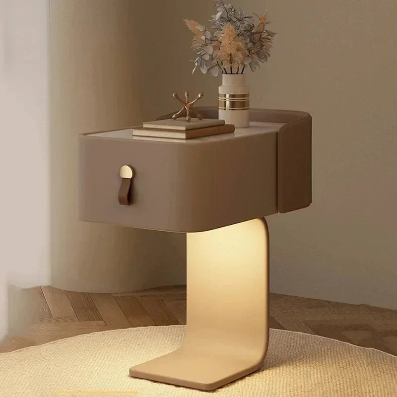 Klassyx Stylish Nightstand with Minimalist Design and Soft Glow, Perfect for Modern Bedrooms