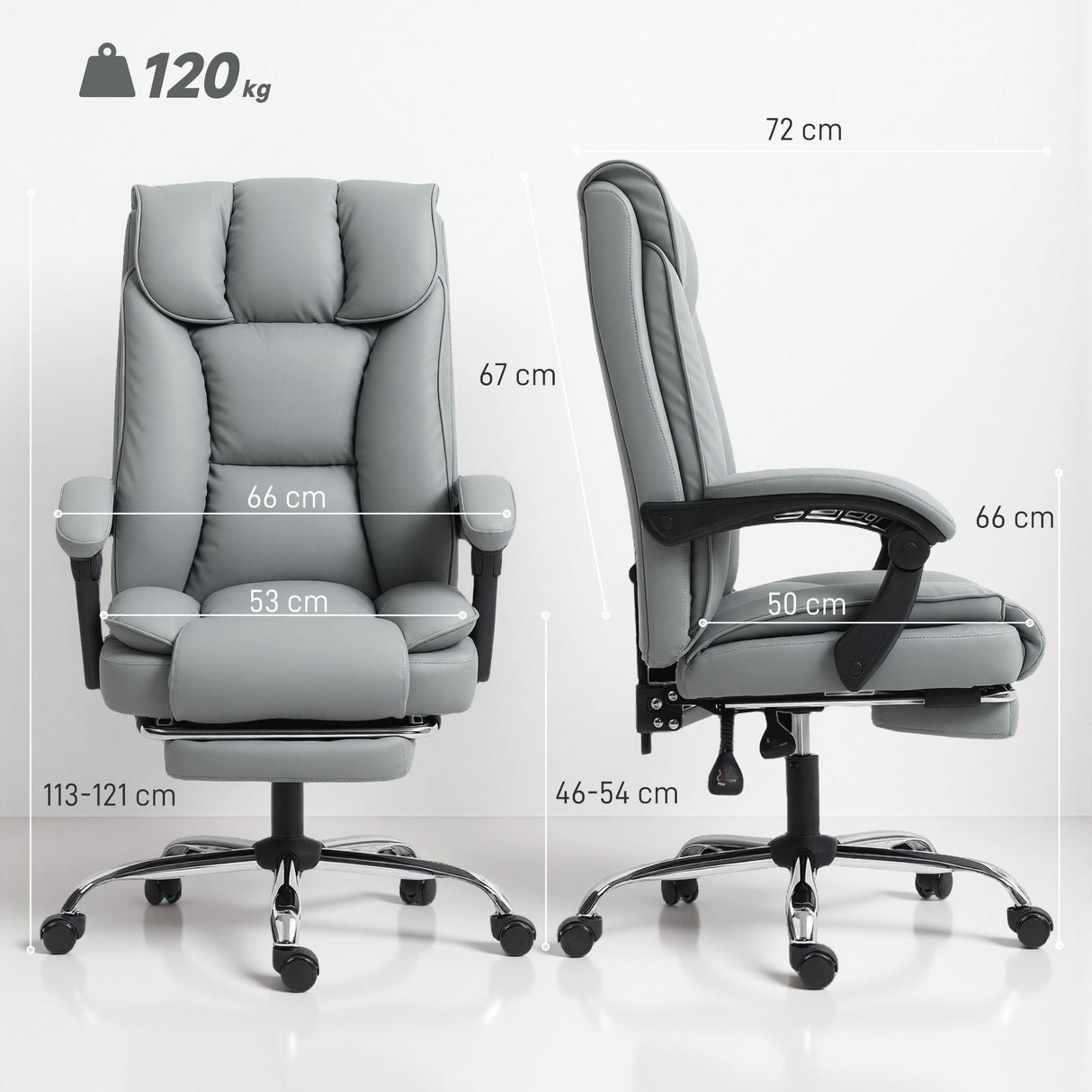 Wise Galleria Office Chair in grey with ergonomic design and adjustable height for optimal comfort