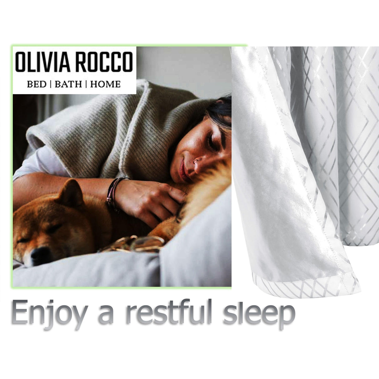 OLIVIA ROCCO Blackout Curtains designed for a restful sleep in any bedroom setting