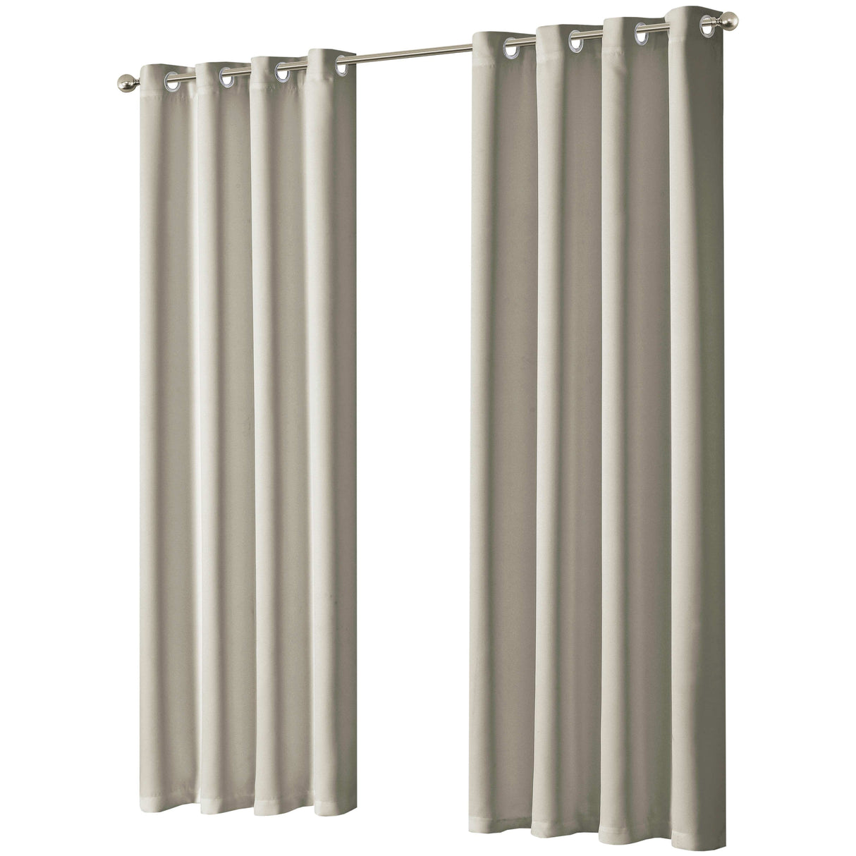 OLIVIA ROCCO Eyelet Curtains in neutral colour with a sleek design for modern interiors