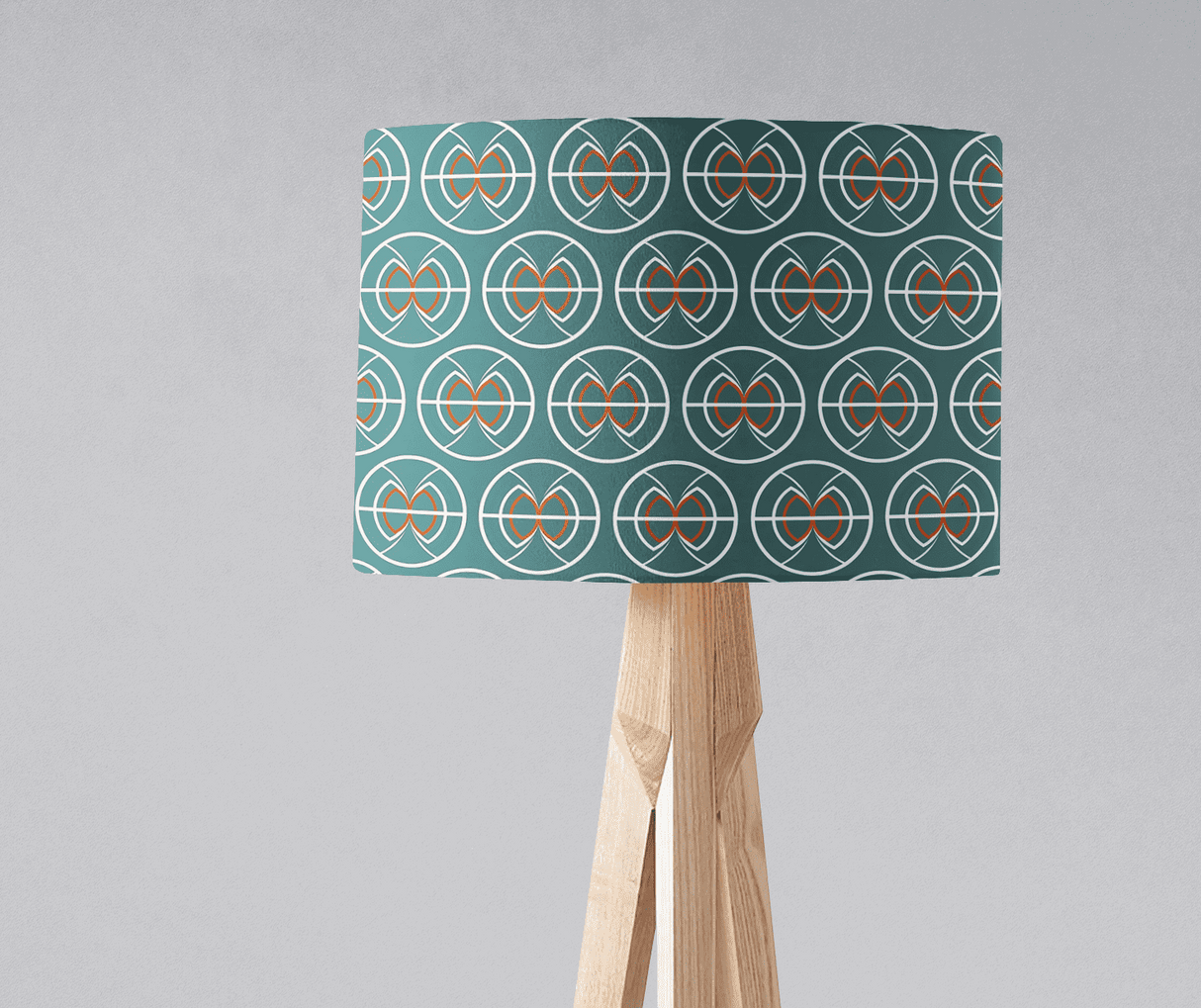 Shadow Bright Lampshade with Geometric Design in Teal and Copper for Stylish Home Decor