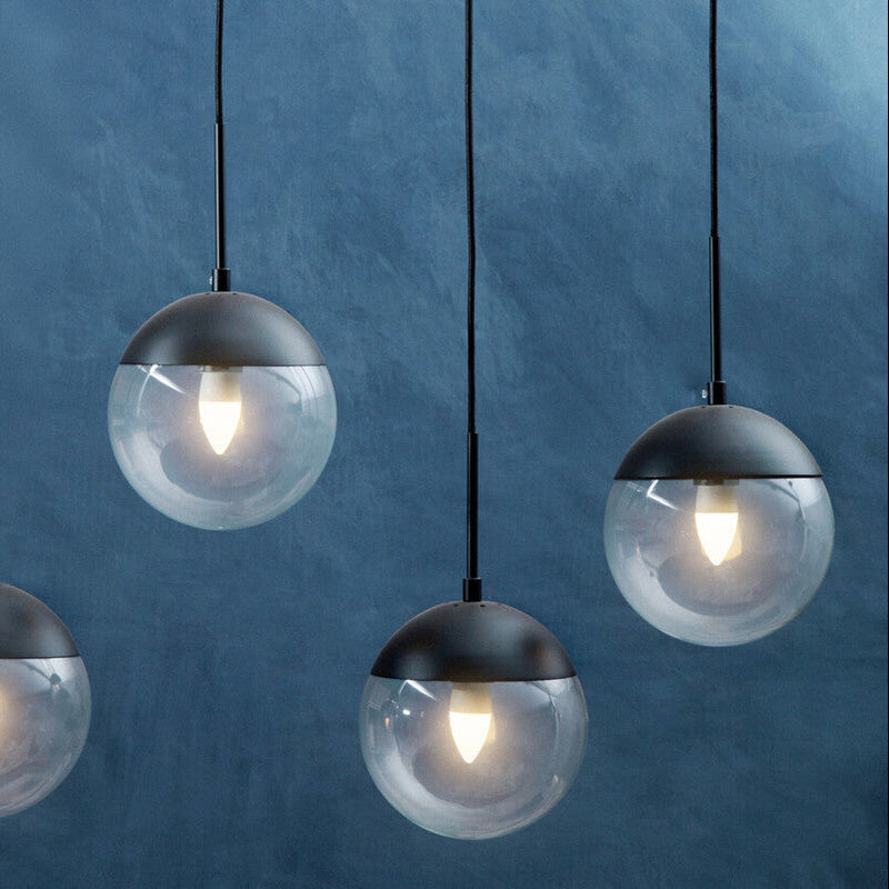 Orsina Pendant Light with Clear Glass Globes for Elegant Ceiling Illumination