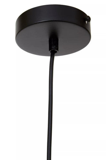 Orsina Pendant Light with a sleek black ceiling plate and hanging cord for modern interiors