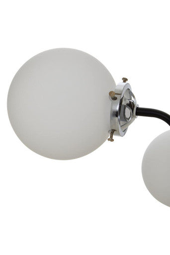 Abira Black And Chrome 16 Arm Pendant Light Orsina