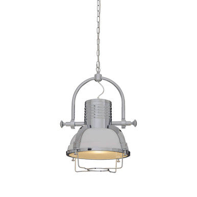 Orsina Pendant Light with a chrome finish and industrial style for modern interiors