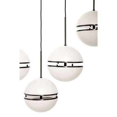 Abira Five Ball Matte Black Pendant Light Orsina