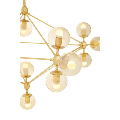 Abira Fifteen Arm Gold Finish Pendant Light Orsina