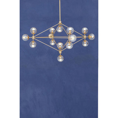 Abira Fifteen Arm Gold Finish Pendant Light Orsina