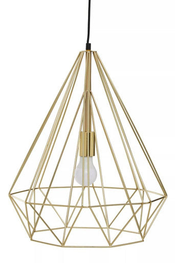 Orsina Pendant Light in Gold Geometric Design, Ideal for Modern Home Interiors