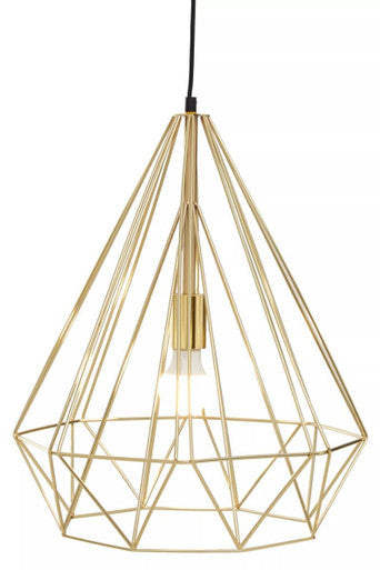 Orsina Pendant Light in geometric gold design, perfect for modern home interior decor
