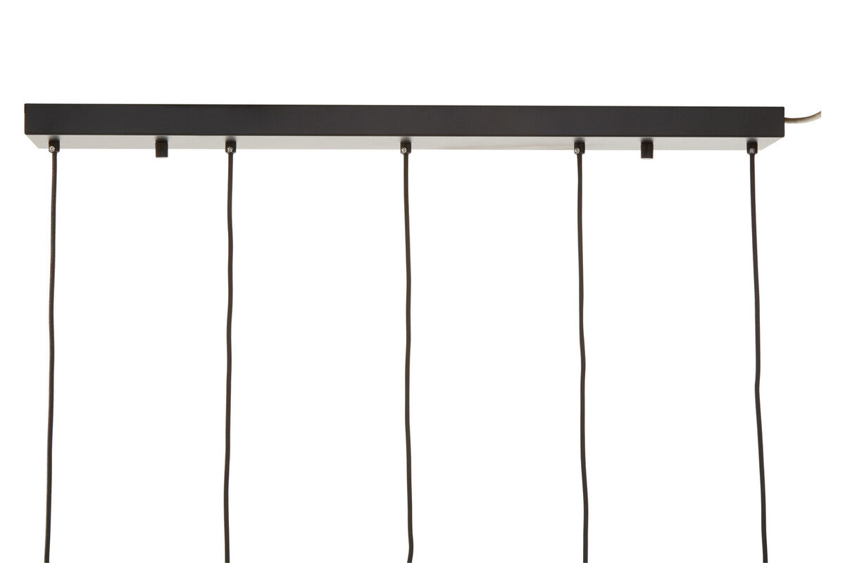 Orsina Pendant Light with Black Ceiling Bar and multiple hanging cables for modern interiors