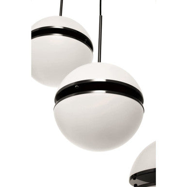Abira Five Ball Matte Black Pendant Light Orsina