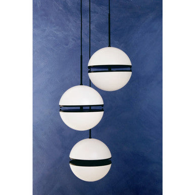Abira Three Ball Matte Black Pendant Light Orsina
