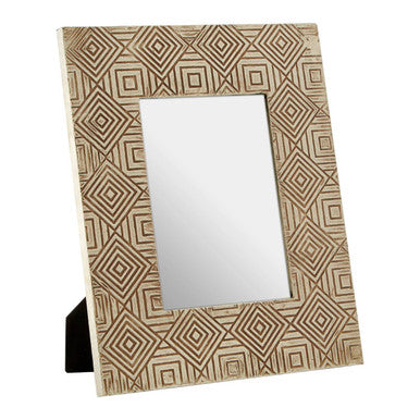 Orsina Decorative Photo Frame with Geometric Pattern for Stylish Display of Memories