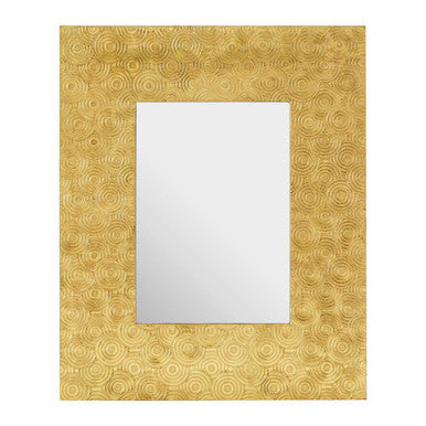 Orsina Decorative Gold Photo Frame with Textured Circular Pattern for Stylish Display