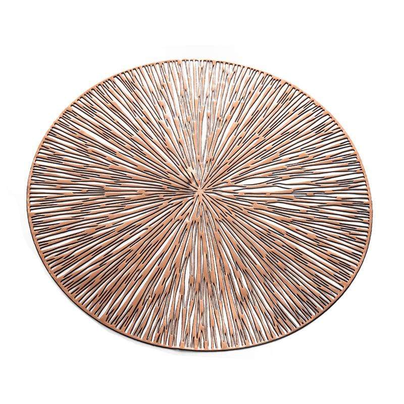 Chic Home Placemats - Rose Gold - Set of 2 2 x Placemats KitchBoom